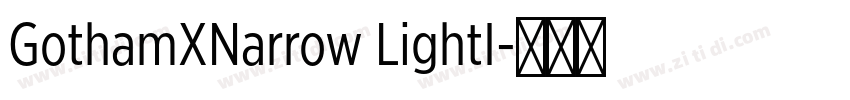 GothamXNarrow LightI字体转换